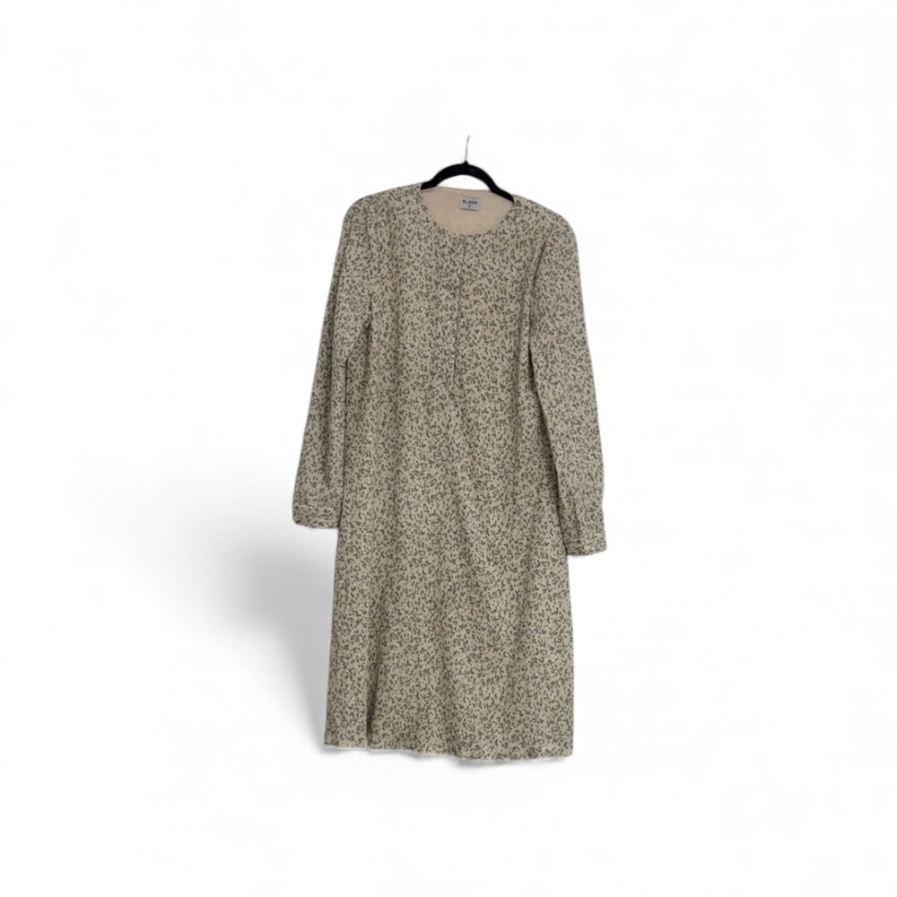 Blank NYC Cream Floral Long Sleeve Dress